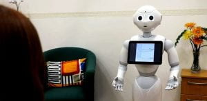 Pepper the robot in a home environment