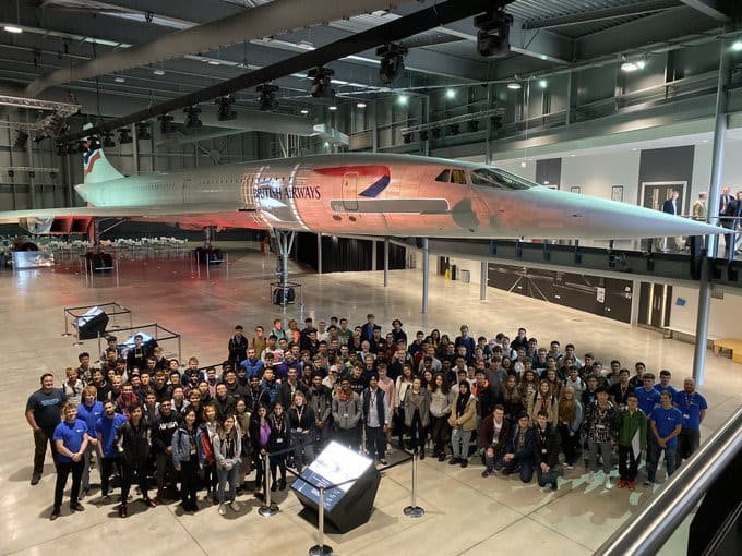 Aerospace undergraduates visiting Aerospace Bristol