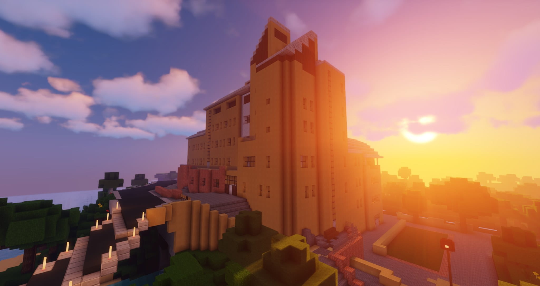 The Merchant Ventureres Building (home of Computer Science at the University of Bristol) in Minecraft