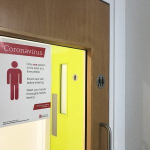 Coronavirus measures for toilets in Engineering