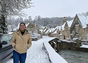 Castle Combe in the snow