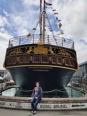 Pooja at the SS Great Britain